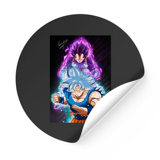 Goku ultra in stinto e vegeta ultra ego - Dragon Ball - Stickers