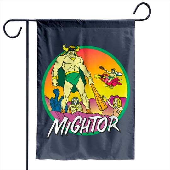 Mightor Cartoon - Mightor - Garden Flags