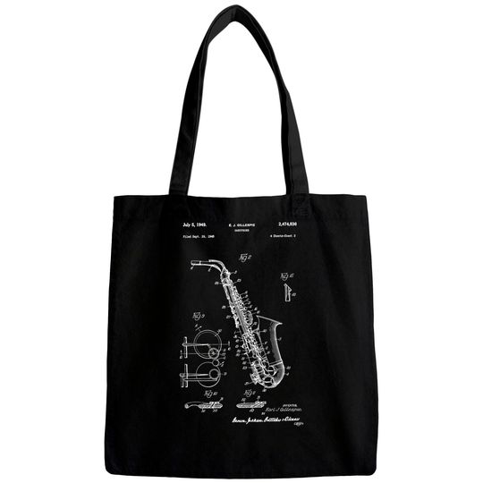 Saxophone Patent Drawing 1949 - Saxophone - Bags
