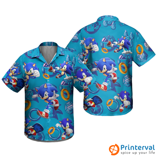 Sonic the Hedgehog Hawaiian Summer Shirt