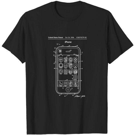 Apple iPhone Patent White - Apple - T-Shirt