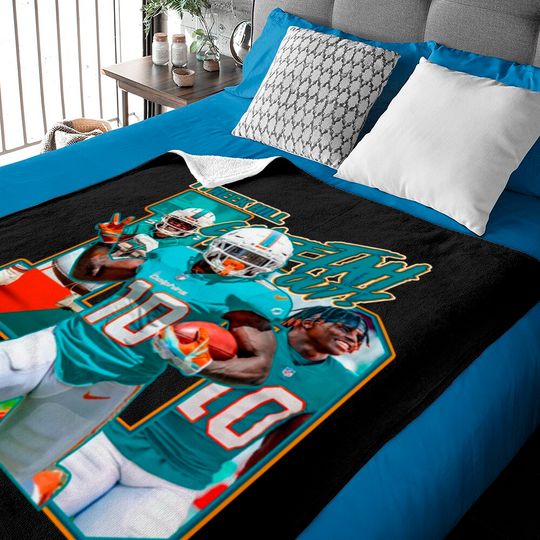Tyreek Hill Miami Dolphins Classic Vintage Bootleg Baby Blankets