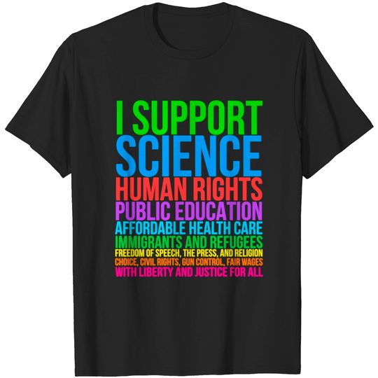 Progressive Liberal and Democratic Causes T Shirt T-shirt