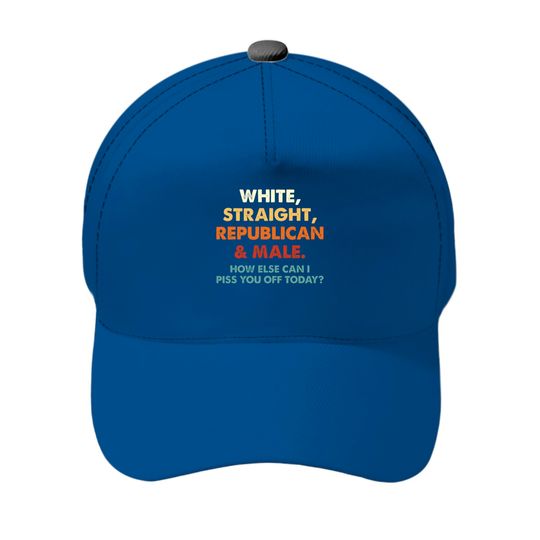 White Straight Republican And Male Baseball Cap, How Else Baseball Caps