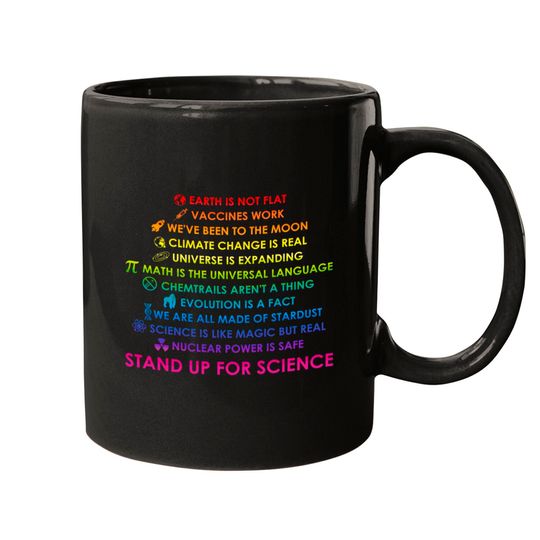 Stand Up For Science Science Is Real Unisex - Science - Mugs