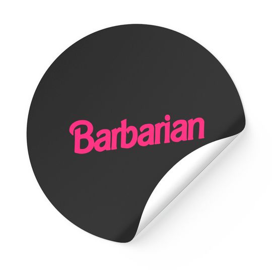 Barbarian Stickers, Barbarian Barbie Stickers, Barbarian D&D Stickers, Dungeons and Dragons Stickers