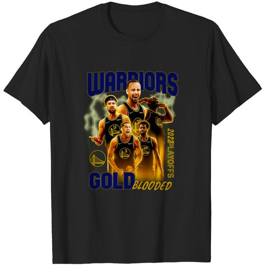 Golden State Warriors Shirt, Warrior Gold Blooded Shirt