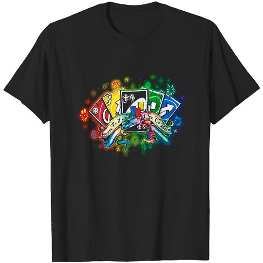 Draw Four Bitches - Uno - T-Shirt