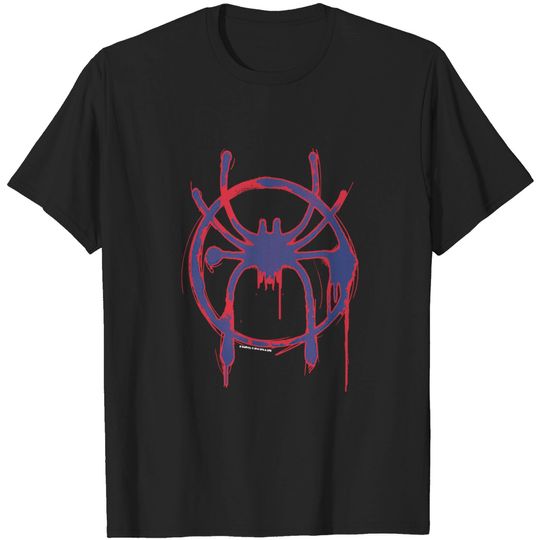 Marvel Spider-Man: Into The Spider-Verse Spray Paint Logo T-Shirt