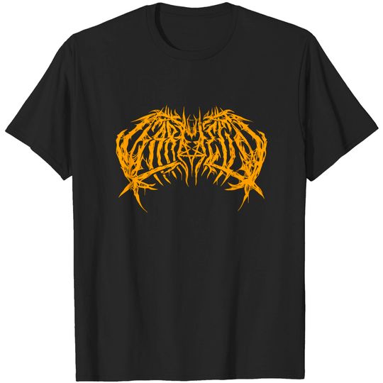 Garfield (Lasagna Orange Variant) - Death Metal Logo - Garfield - T-Shirt