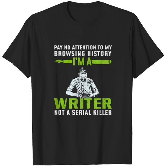 Author Book Browser Funny - Author - T-Shirt