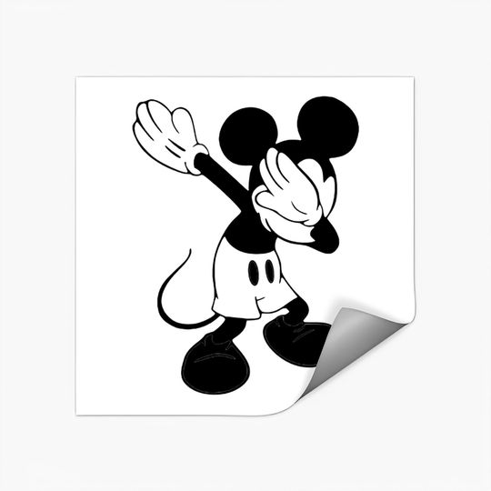Dabbing Mickey Stickers , Mickey Ears ,Disney Stickers