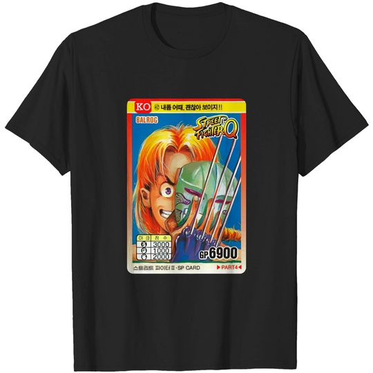 Vega (Balrog) Korean Trading Card - Street Fighter - Street Fighter - T-Shirt