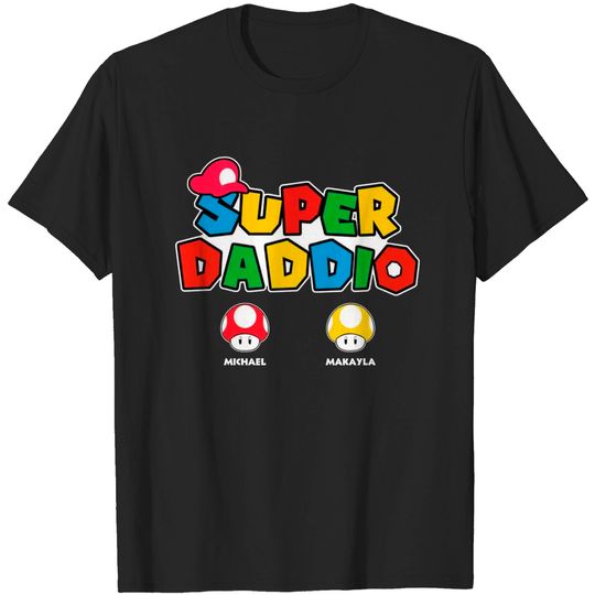 Super Daddio Personalized T Shirt, Gift For Dad