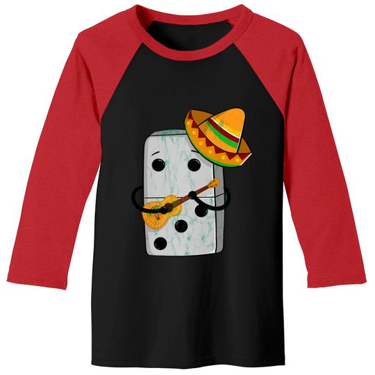 Mexican Train Dominoes Funny - Mexican - Baseball Tees