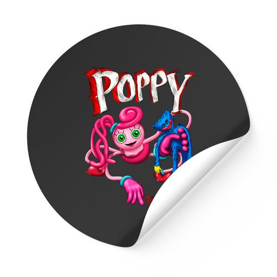 Poppy Playtime Mommy Long Legs and Huggy Wuggy Classic Stickers