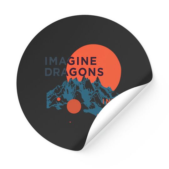 Into The Night - Imagine Dragons World Tour 2022 Stickers, Imagine Dragons Sticker, Music Tour Merch, 2022 Band Tour Sticker