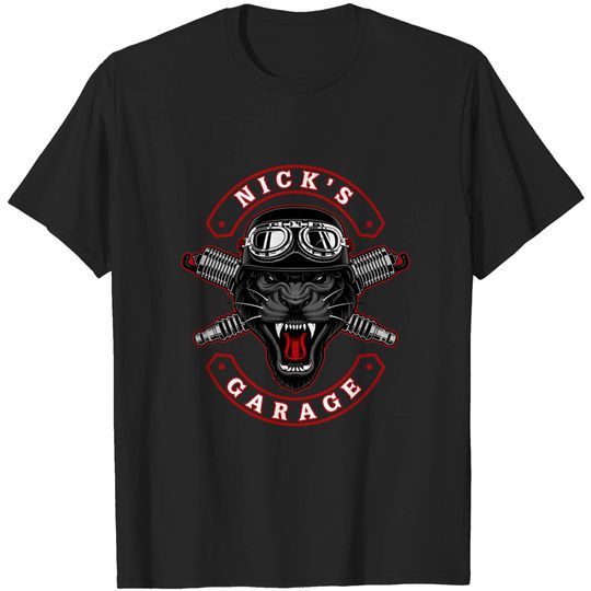 Nick's Garage Personalized Men's Gift - Nicks Garage Personalized Mens - T-Shirt