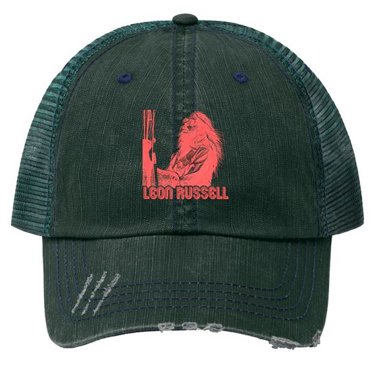 Leon Russell Retro Song For You FanArt Tribute - Leon Russell - Trucker Hats
