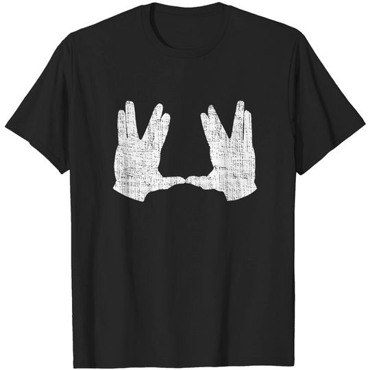Jewish Mystic Symbol Aaronic Blessing Birkat Kohanim Hand Gesture - Aaronic Blessing - T-Shirt