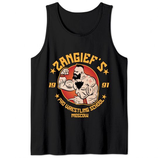 Zangief's pro-wrestling school - Games - Tank Tops
