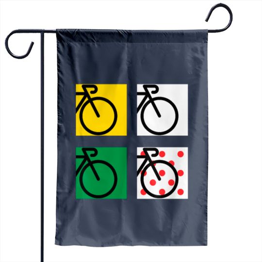 Tour Bike Race in France Garden Flags