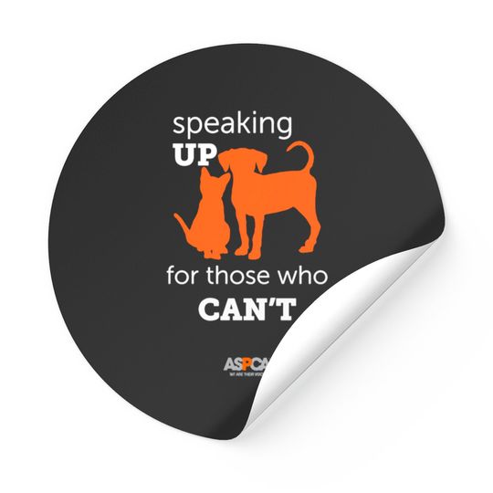 Aspca Speaking Up For Those Who Cant Dark Stickers