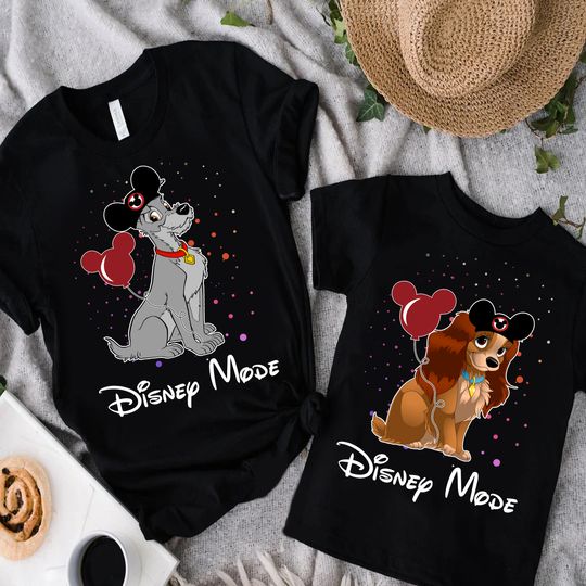 Lady And The Tramp Disney Matching T-Shirt