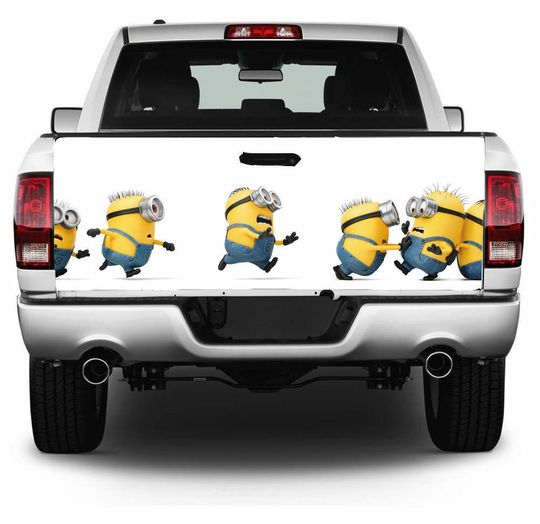 Minions Full Color Tailgate Wrap, Truck Decal, Truck Accessories