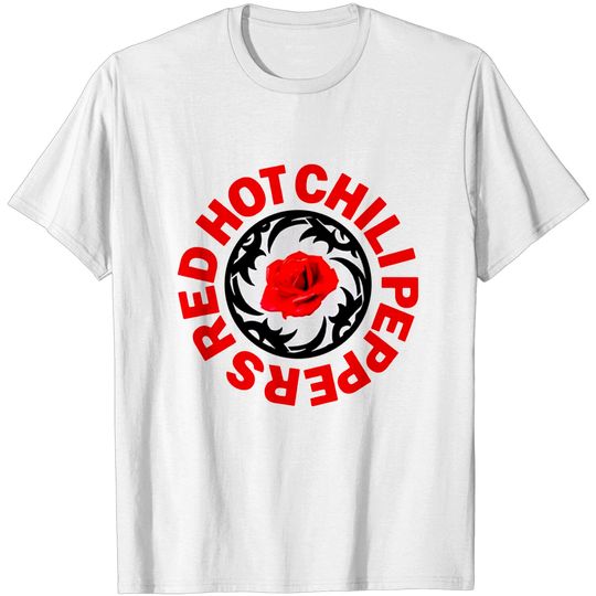 Red Hot Chili Peppers Unisex T-shirt: Rose Bssm Circle