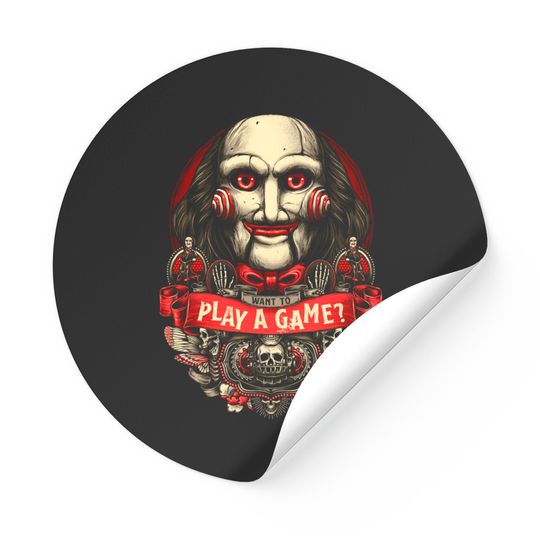 Want to Play a Game - Horror - Stickers