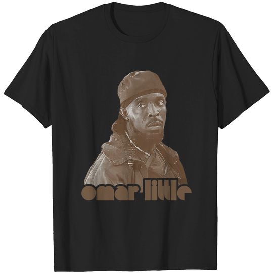 Retro Omar Little Sepia Tribute - Omar Little - T-Shirt