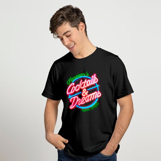 Cocktails and Dreams from the movie Cocktail with Tom Cruise - Cocktail Movie - T-Shirt