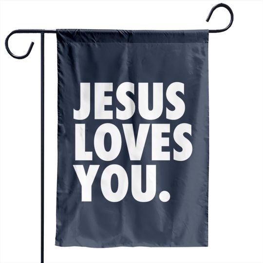 JESUS LOVES YOU Garden Flags