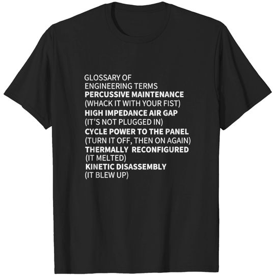Glossary of Engineering Terms Long Sleeve T Shirt T-shirt