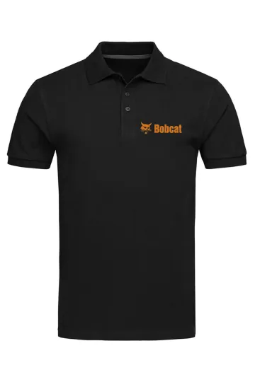 Bobcat Machinery Man's Polo Shirt Embroidered Design