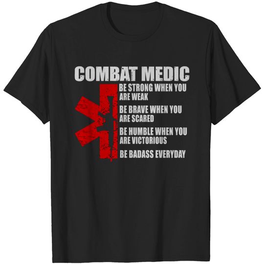 Army Combat Medic Veteran T-shirt