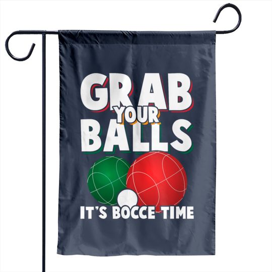 Italian Bocce Ball Game Lover Bocce Player Garden Flags