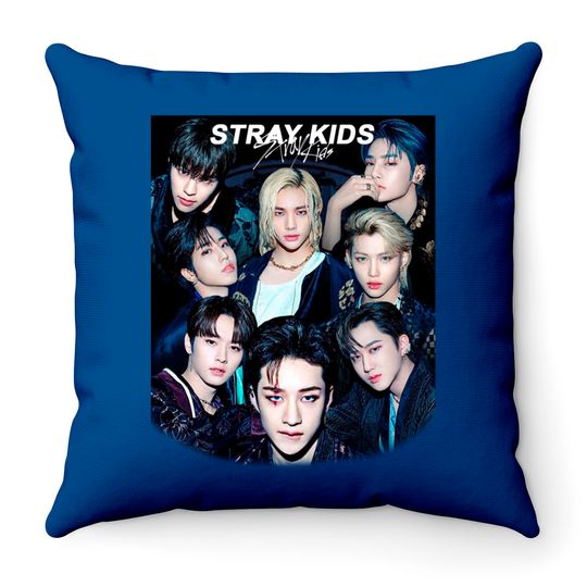 Stray Kids Vintage Throw Pillows, Stay Fandom, Fan Made Throw Pillows, Kpop Concert, Yoongi Rm V Unisex Throw Pillows
