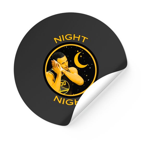 Chef Curry "Night Night"  Classic Stickers