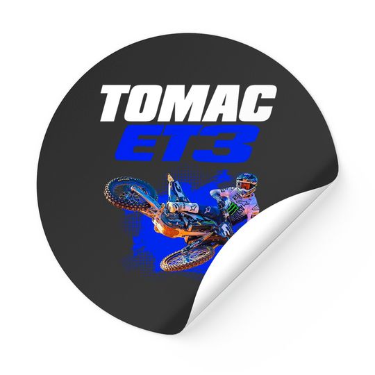 Eli ET3 Tomac 3 2022 Eli Tomac Stickers, Motorcycle Racer Stickers