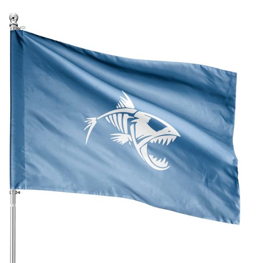 Skeleton Fish House Flags