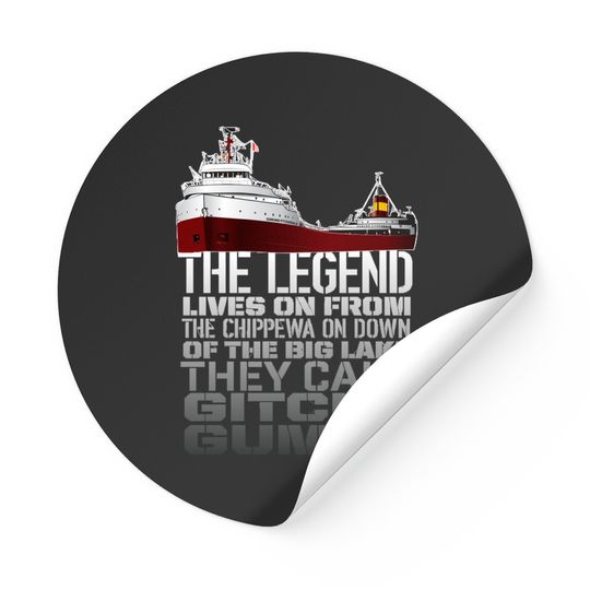 The Legend Lives On - Edmund Fitzgerald - Stickers