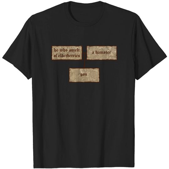 Your Father Smelt of Elderberries - Monty Python And The Holy Grail - T-Shirt