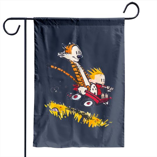 Calvin and The hobbes Classic Garden Flags
