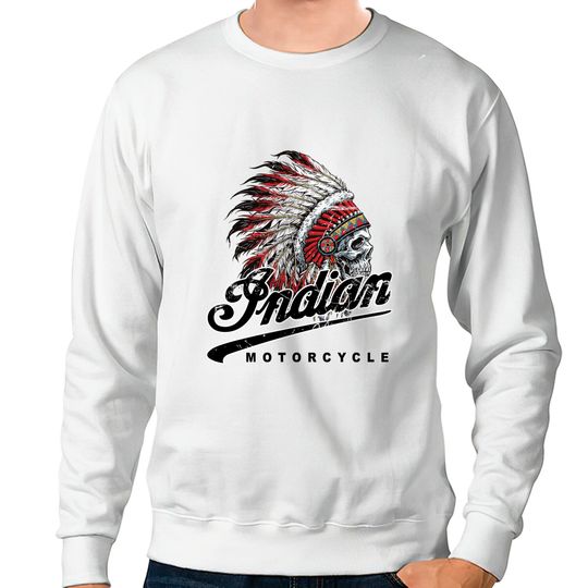 Indian Custom Motorcycle Racer biker vintage printed Sweatshirts