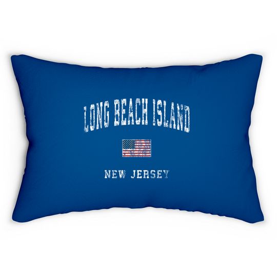 Long Beach Island New Jersey NJ Vintage American F Lumbar Pillows