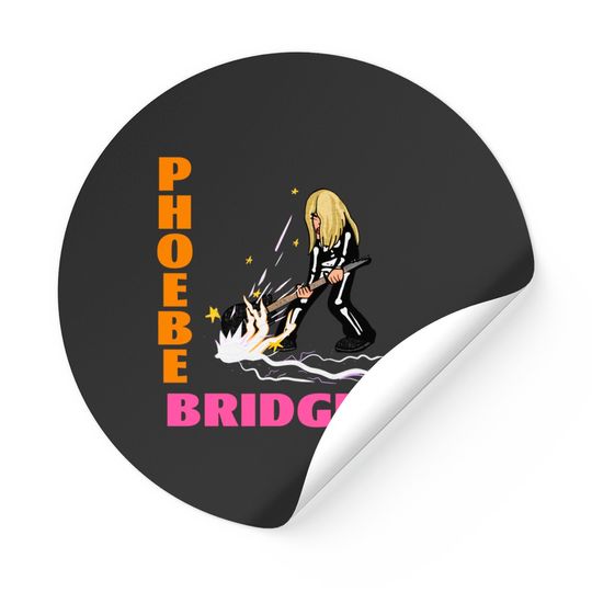 Phoebe Bridgers Guitar Smash - Phoebe - Stickers