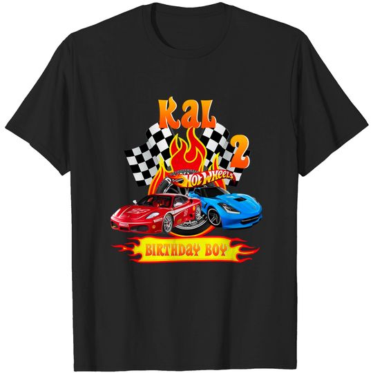 Hot Wheels Birthday Boy Matching Family Racing Cars Hot Wheels Birthday T-Shirt