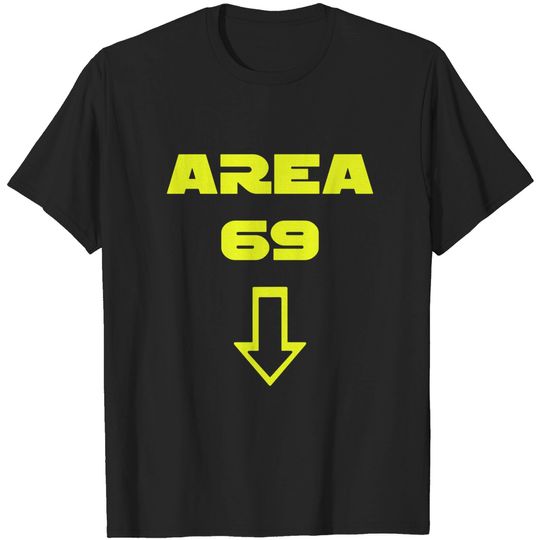 AREA 69 Futuristic Font Meme T-shirt